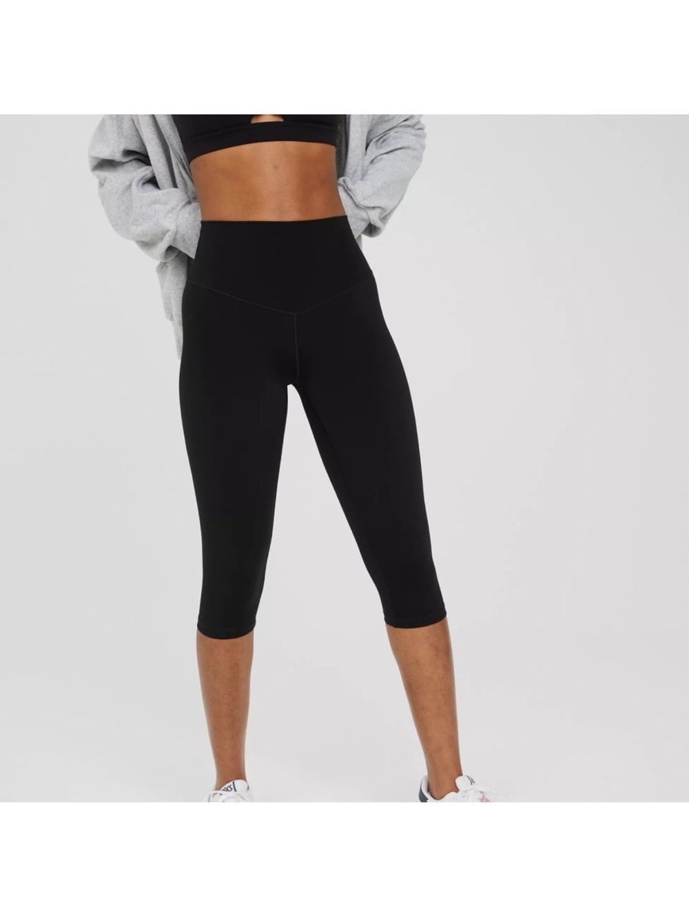 Offline by Aerie Black Real Me Xtra High-Rise Capri Leggings Size XL NWT